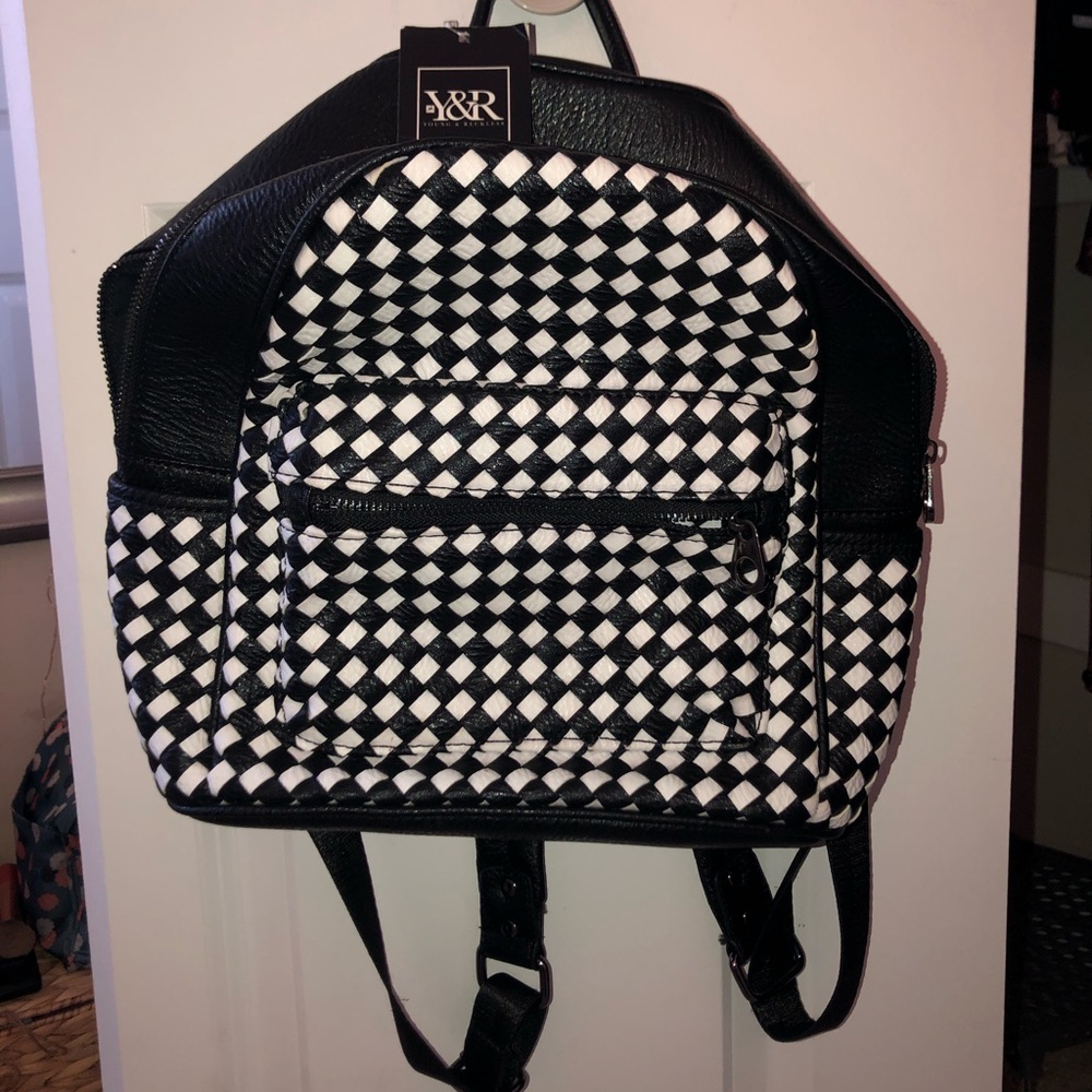 Young And Reckless Backpack Checkered Bag